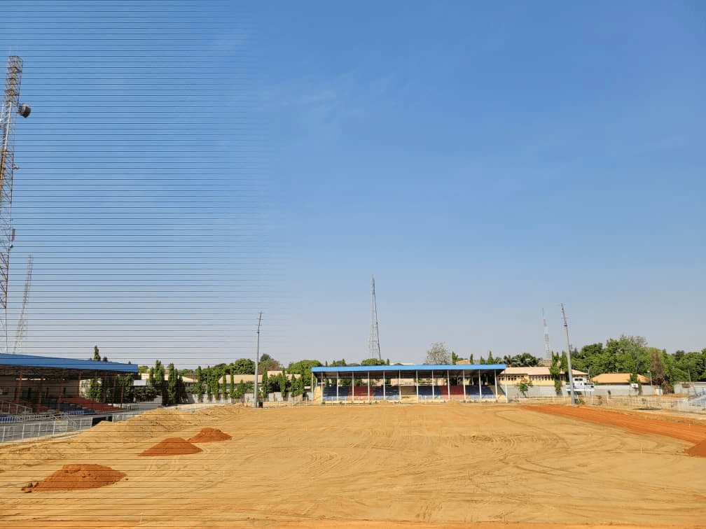 Open construction ground