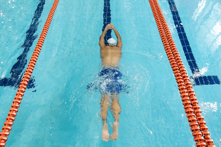 Swimmer in pool